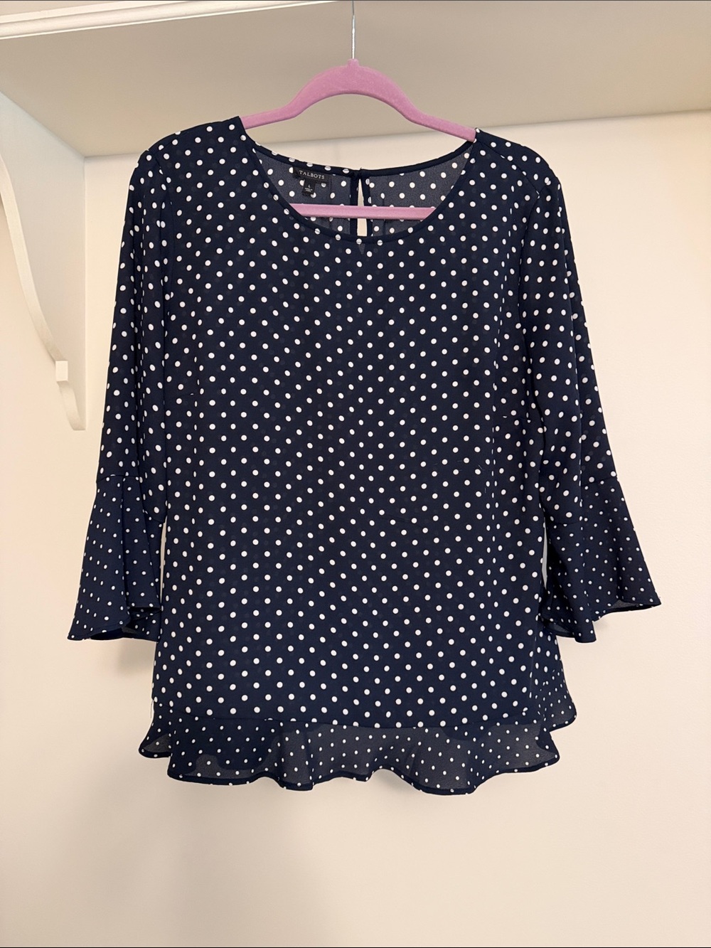 Talbots Polka Dot Blouse